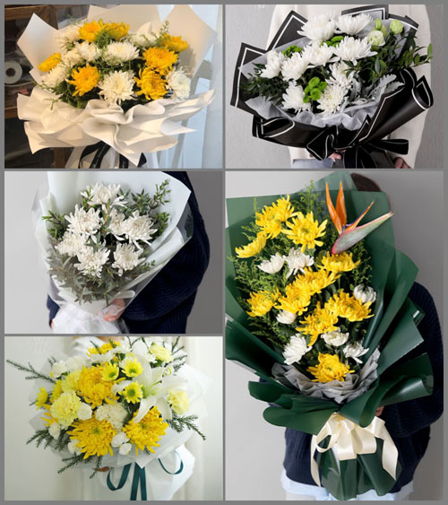 广东广州市白云区钟落潭镇雄伟村白事花束代送